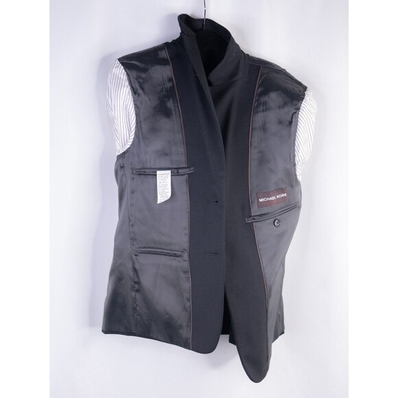 Michael Kors Sport Coat Formal Jacket Sz 12R Boys Solid Gray Wool Blend - Picture 10 of 12